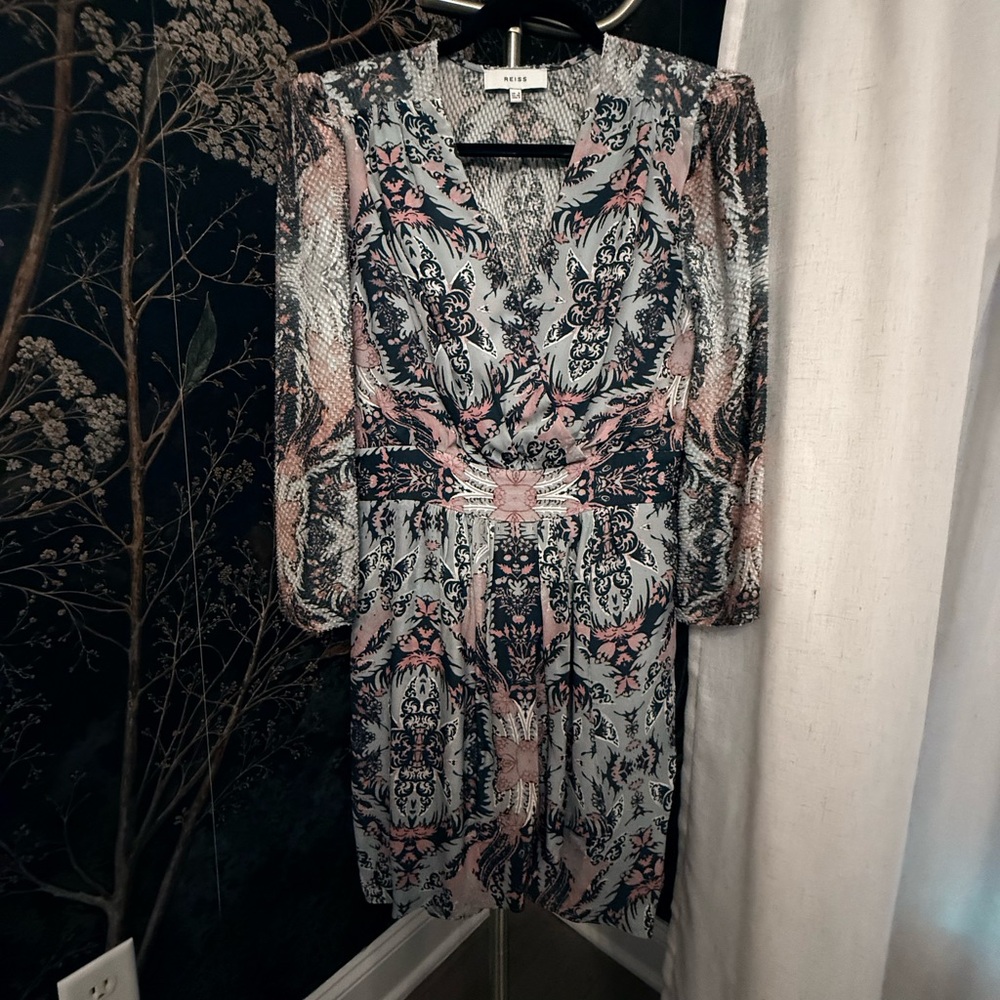 Reiss Multicolor Long Sleeve Dress